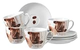Produkt-Bild: Domestic 922250 4 Cappuccinotasse mit Untere Latte Macchiato