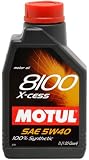 Motul 007236 8100 X-cess 5W-40 100 Percent Synthetic Gasoline and Diesel Engine Oil - 1 Liter