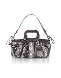 Francesco Biasia Diva Dream Snake - Python and Calf Leather Satchel Bag Roccia