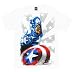 Search : MARVEL CAPTAIN AMERICA "STAR MAN" Licensed White Cotton Tee