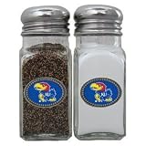 Review Bergamot  / Kansas Jayhawks NCAA Logo Salt/Pepper Shaker Set