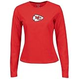  : Reebok Kansas City Chiefs Red Ladies Logo Premier Too Long Sleeve T-shirt
