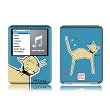 Cat Design Protective Decal Skin Sticker for Apple iPod nano 3G (3rd Generation) 4GB/ 8GB Player