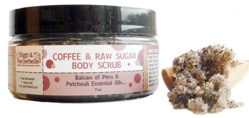 Biggs & Featherbelle Body Scrub, Coffee and Raw Sugar, 7 Ounce