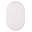 Simply Shabby Chic Oval with Crochet Trim Bath Rug - 21x34"