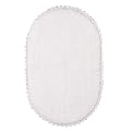 Simply Shabby Chic Oval with Crochet Trim Bath Rug - 21x34"
