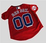 Officially Licensed by MLB - Boston Red Sox Dog Baseball Jersey - Small