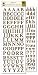 Overton House Designs Alphabet Stickers - Chocolate Mint Espresso