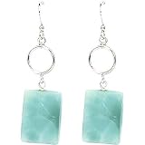  Sterling Silver Amazonite Dangle Earrings Jewelry