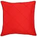 Decorative Handmade Cushion Cover / Pillow Sham With Diamond Pattern - Cherry Red