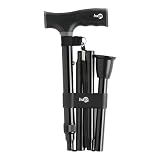 Hugo Comfort Grip Cane - Black