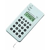 ADESSO(アデッソ) 8桁表示 レコーダー電卓(ハンディタイプ) 録音機能 メジャー付き シルバー DT-320