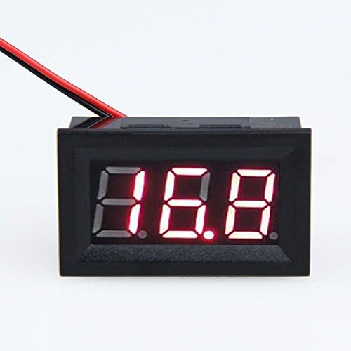 AEAC Mini Digital Voltmeter Panel Volt Meter Voltage Gauge 3.0~30v-RED