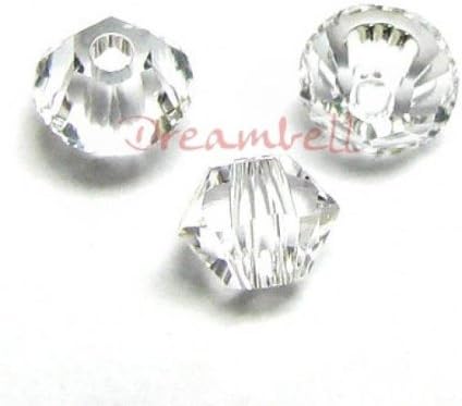 72 pcs Swarovski Crystal 5328 Xilion Bicone Bead Spacer Clear 3mm / Findings / Crystallized Element