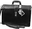 Mancini Black Lawyer/litigation Leather Briefcase