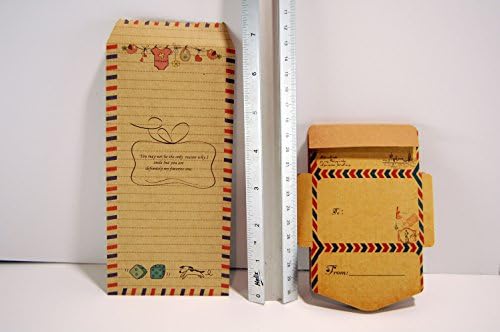 Set of 15 Cute Kawaii Kraft Paper Gift Envelopes - Great for Money Gifts, Greetings, Notes