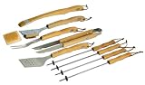 Jim Beam JB0111 10-Piece Barbeque Tool Set, Stainless Steel