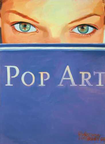 Original Oil Painting on Stretched Canvas Woman Eyes Pop Art Wall Decor 20