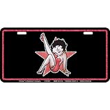 - 	 Betty Boop Star Car Truck SUV Metal License Plate by Chroma Graphics