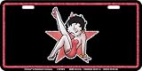 Betty Boop Star Car Truck SUV Metal License Plate