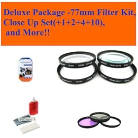 Deluxe Package Includes- 3 Pc Filter Kit (Uv-cpl-fld-) and 4 Pc Close up Filter Set (+1+2+4+10) for Nikon 85mm F/1.4g Af-s Nikkor Lens + Cap Keeper + Lens Cleaning Kit+ LCD Screen Protectors for 77mm Lens