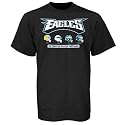 Reebok Philadelphia Eagles 75 Year Helmet History Black T-shirt
