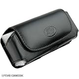Black Horizontal Leather Pouch For LG enV VX-9900 VX9900 Phone Case Cover with Belt Clip Magnetic Closing