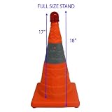 Buy 18 Collapsible Safety Emergency Traffic Cone with LIGHT by Generic