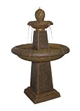 Alpine GEM110 Tao Fiberglass Fountain: with LED lights