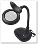 SE Table Magnifier Lamp - 5X - Fluorescent Light (Black)