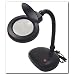 SE Table Magnifier Lamp - 5X - Fluorescent Light (Black)