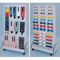 Galaxy Dual Rac - Item 5119 Vangaurd series Dual rac system - Physical Therapy / Exercise Equipment Storage Item# 5119