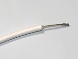 100 feet Alpha Wire High Voltage 1641 20 AWG Stranded Plastic Jacket 10,000 Volt Rated Hook Up Wire White Jacket