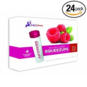 Raspberry sorbet - 6 Packs of 4 Squeezeups