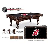 8' Licensed Logo Pool Table Leg Style: Bridgeport, Finish: Brandywine, Team: New Jersey Devils