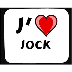 J'aime Jock tapis de souris d�cor�