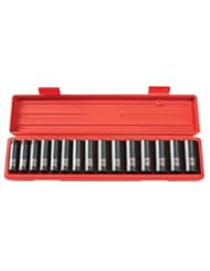 Home Improvement: TEKTON 4883 1/2-Inch Drive Deep Impact Socket Set, 10-24mm, Metric, Cr-V, 15 Sockets - Michigan Industrial Tools