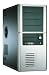 Electronics : Compucase Full ATX Case only USB/Audio Black& Silver Front Panel