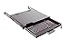 Rackmount 1U Keyboard Drawer with Compact Keyboard and Trackball Mouse USB