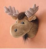 11" Moose Head Plush Stuffed Animal Toy