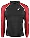 New 006 Take Five Skin Tight Compression Base Layer Black Red Running Shirt Mens S - 2xl