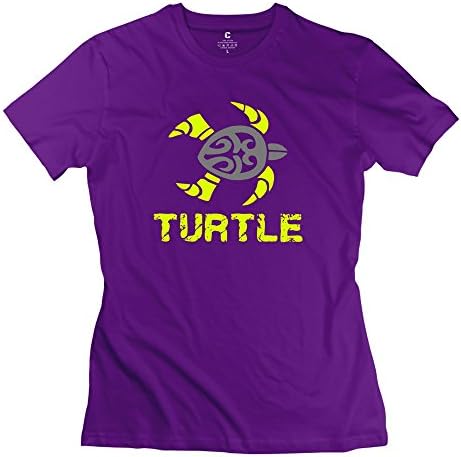 BXGD- Women's Awesome Tees Turtle Tribal Size S Purple