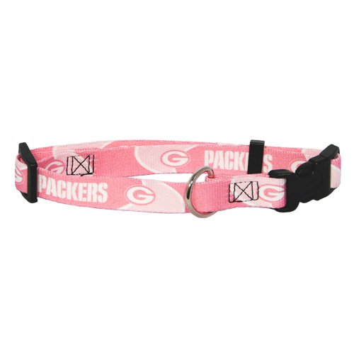 Hunter MFG Green Bay Packers Pink Dog Collar, Large