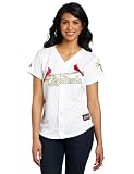 MLB St. Louis Cardinals  Gold World Series Replica Jersey (White/Gold, Large)