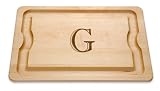 JK Adams 20-inch by 14-inch G Monogramed BBQ Board