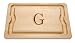 JK Adams 20-inch by 14-inch G Monogramed BBQ Board