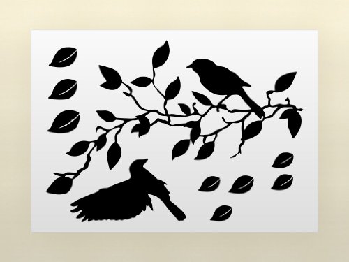 Flying Birds & Tree Removable Vinyl Home Wall Art Sticker Decals