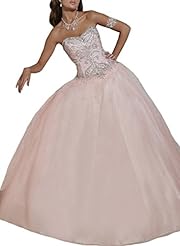 Crystals Crystal  Tulle Corset   Waistline  Ball Gown Pageant Dress/Quinceanera Dress 