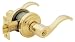 Baldwin 5255.003.LENT Wave Lever Keyed Entry Set, Lifetime Polished Brass