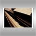 STEINWAY UPRIGHT PIANO FRAMED A2 CANVAS ART PRINT